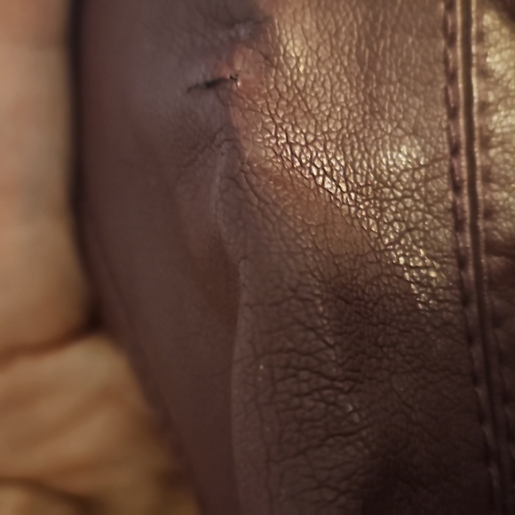 ☆Faux leather Jacket & Scarf incl size 20 - Picture 9 of 11